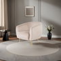 Atelier Del Sofa Sillón Orejero Beige 70x82x82 cm
